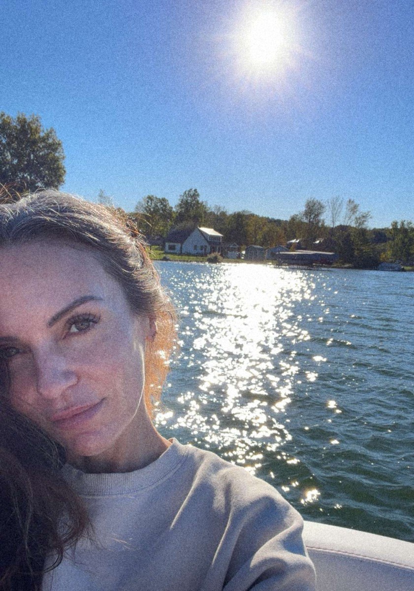 Sara Blohm on a lake